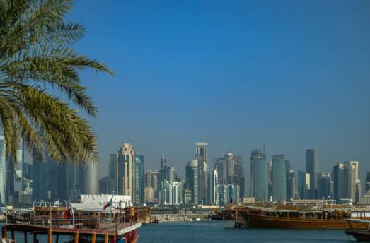 Panoramic Views of Dubai’s Skyline from dhow cruise